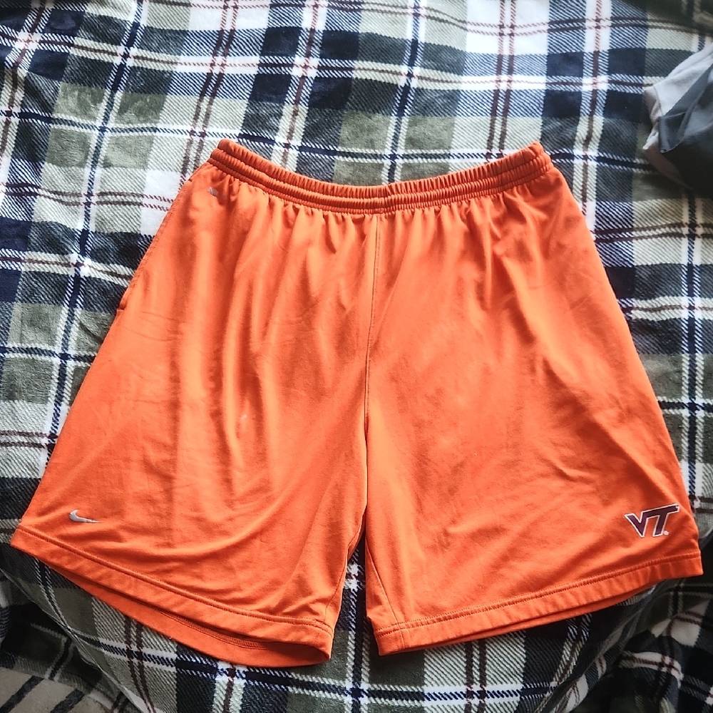 Virginia Tech Team Issued Nike Men's Orange Training Basketball Shorts